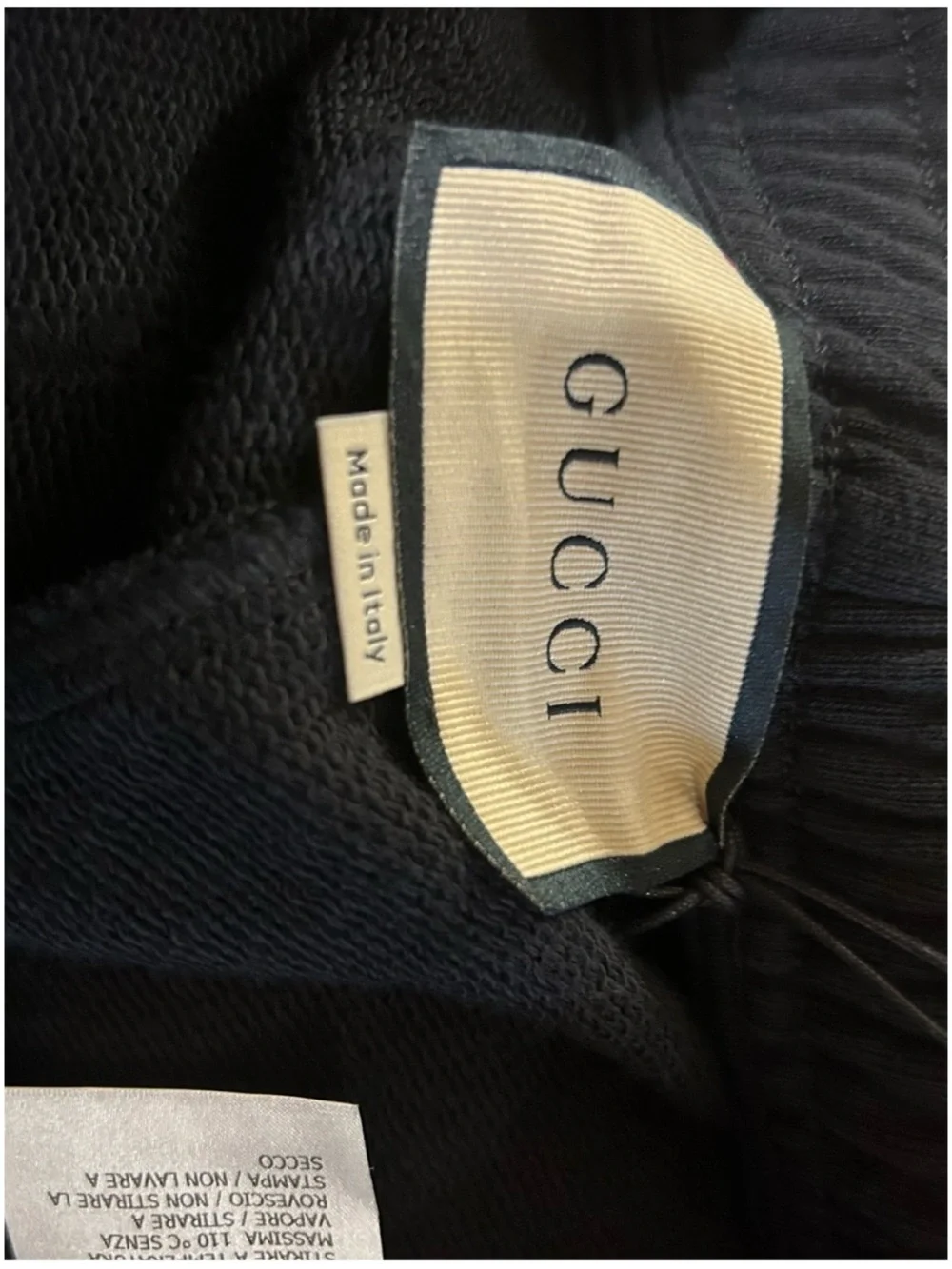Gucci cotton red/white logo sweatpants size extra small fits small/medium